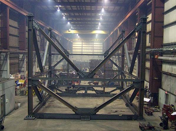 Trial Fit of an Oil SCR Support Structure inside our Ancaster, Ontario Location