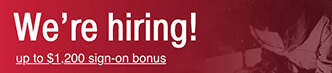 We're hiring, up to $1,000 sign-on bonus.